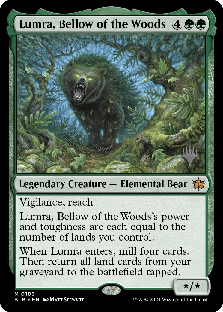 Lumra, Bellow of the Woods (Promo Pack) [Bloomburrow Promos] | Good Games North