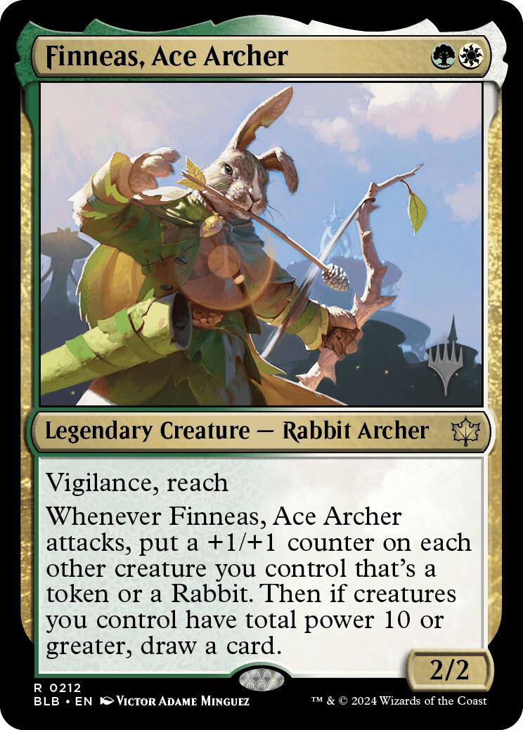 Finneas, Ace Archer (Promo Pack) [Bloomburrow Promos] | Good Games North