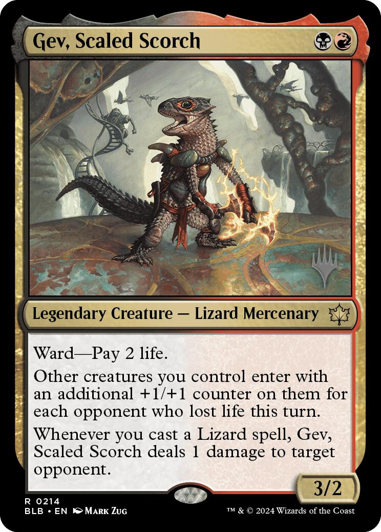 Gev, Scaled Scorch (Promo Pack) [Bloomburrow Promos] | Good Games North