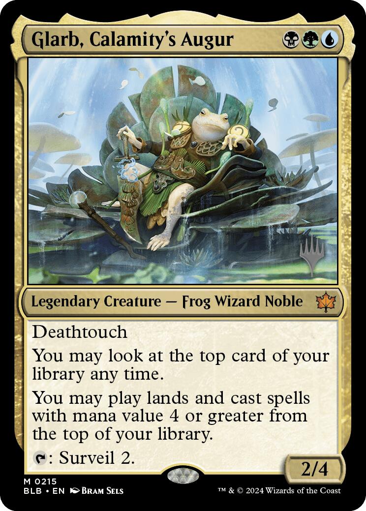 Glarb, Calamity's Augur (Promo Pack) [Bloomburrow Promos] | Good Games North
