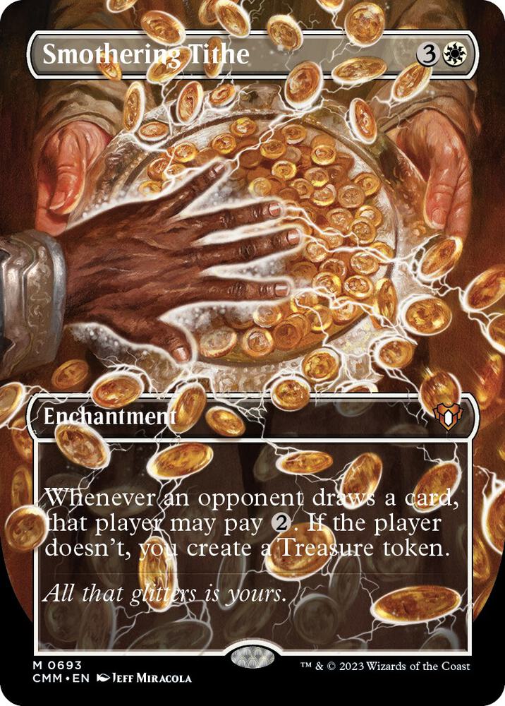 Smothering Tithe Borderless (Commander Masters)  | Good Games North