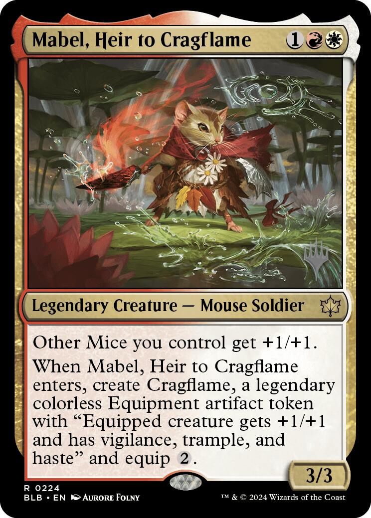 Mabel, Heir to Cragflame (Promo Pack) [Bloomburrow Promos] | Good Games North