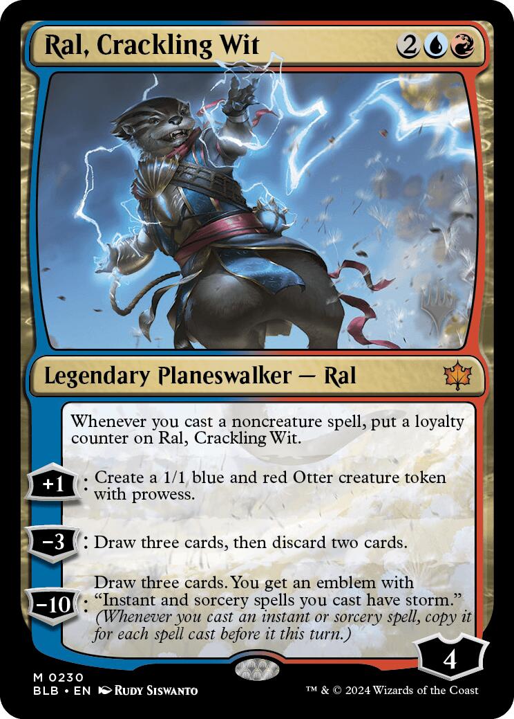 Ral, Crackling Wit (Promo Pack) [Bloomburrow Promos] | Good Games North