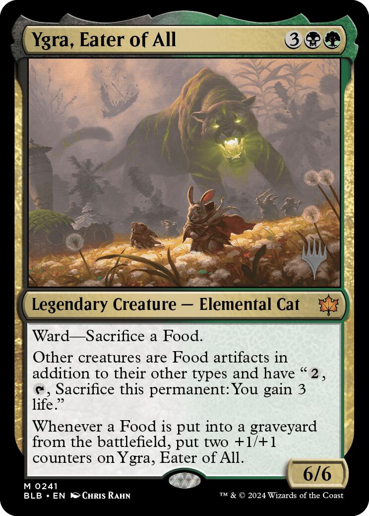 Ygra, Eater of All (Promo Pack) [Bloomburrow Promos] | Good Games North