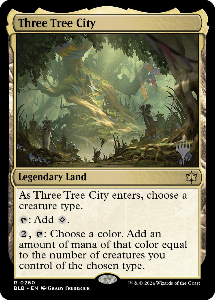Three Tree City (Promo Pack) [Bloomburrow Promos] | Good Games North