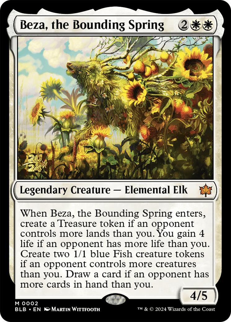 Beza, the Bounding Spring [Bloomburrow Prerelease Promos] | Good Games North