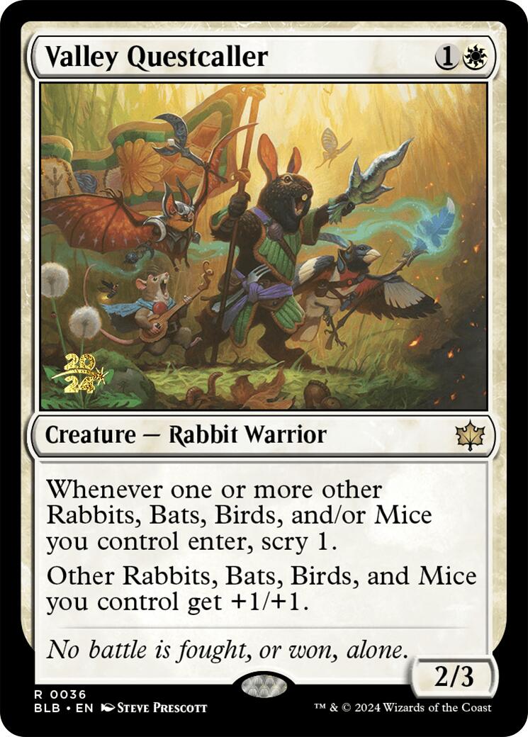 Valley Questcaller [Bloomburrow Prerelease Promos] | Good Games North