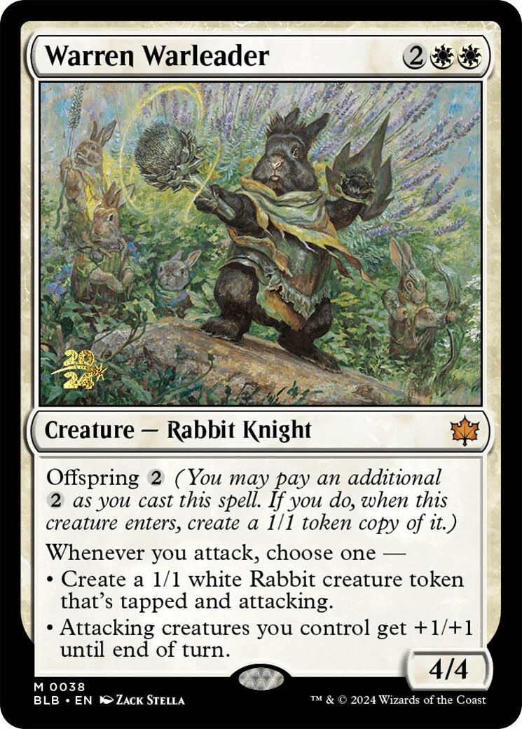 Warren Warleader [Bloomburrow Prerelease Promos] | Good Games North
