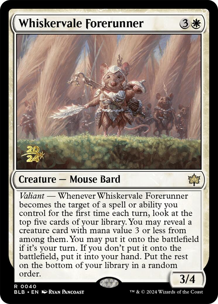 Whiskervale Forerunner [Bloomburrow Prerelease Promos] | Good Games North