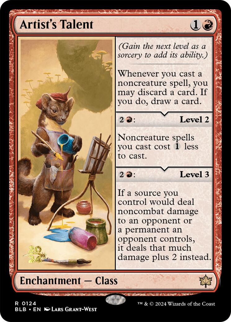Artist's Talent [Bloomburrow Prerelease Promos] | Good Games North