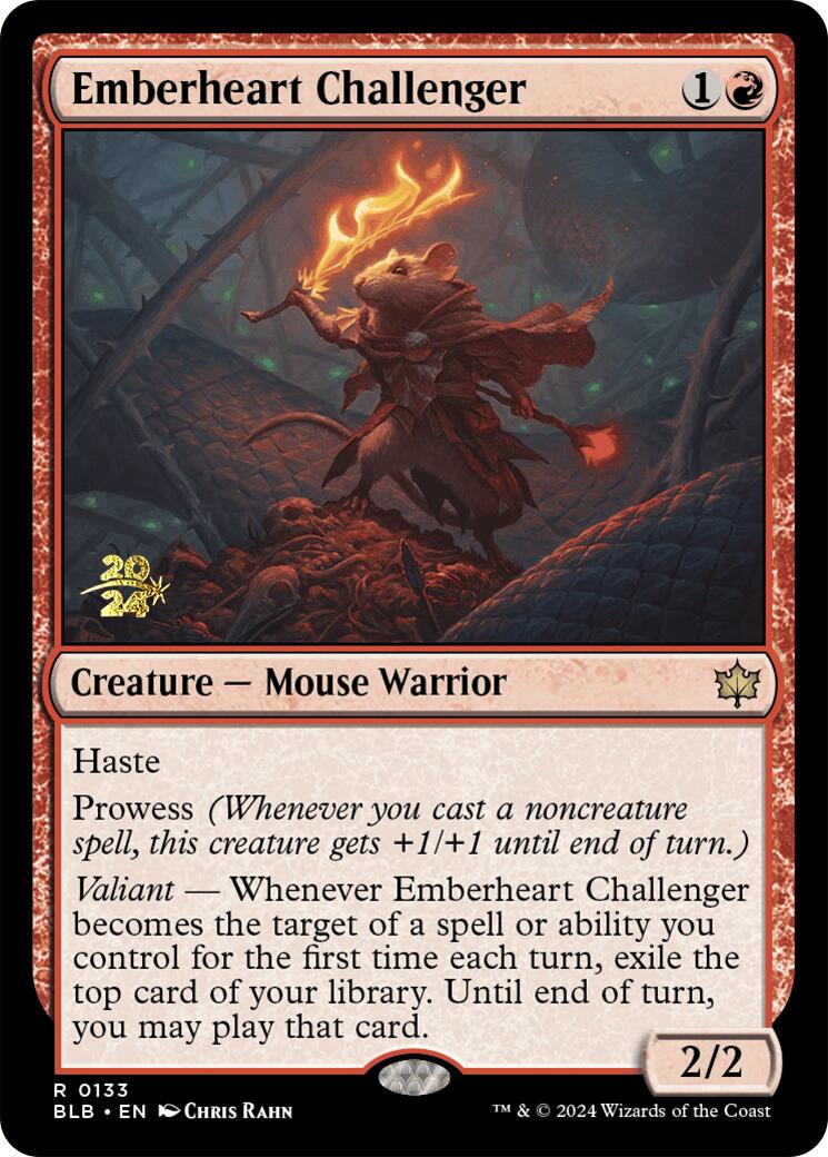 Emberheart Challenger [Bloomburrow Prerelease Promos] | Good Games North