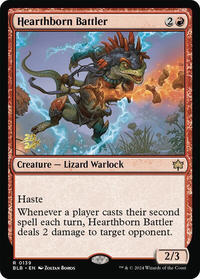 Hearthborn Battler [Bloomburrow Prerelease Promos] | Good Games North