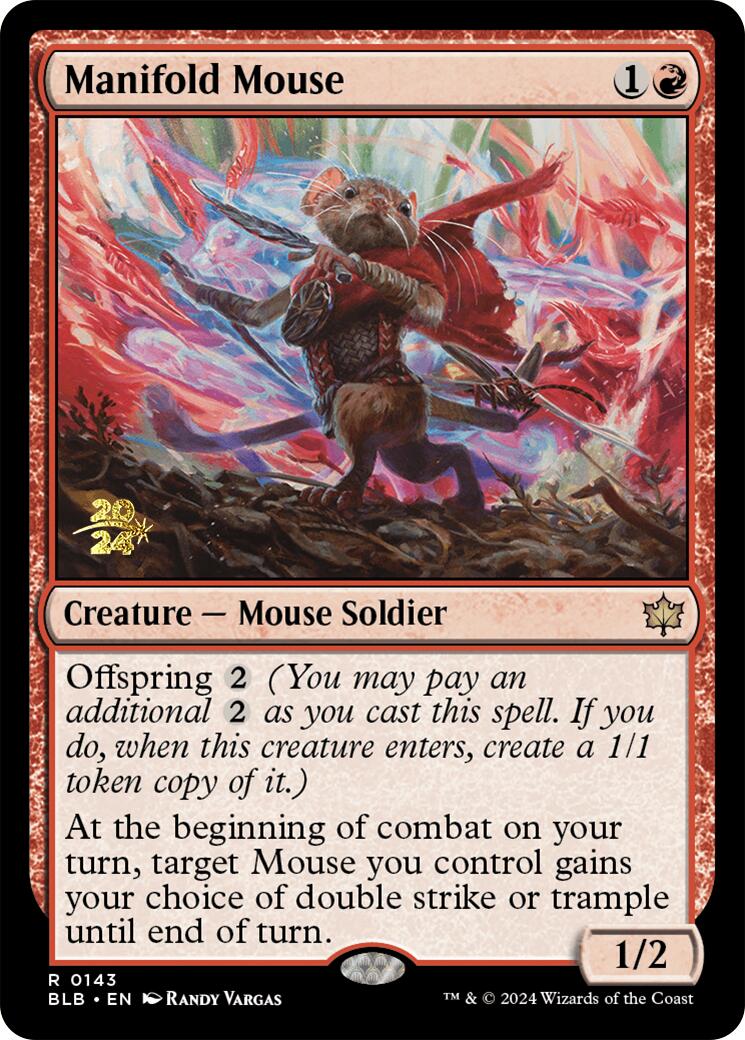 Manifold Mouse [Bloomburrow Prerelease Promos] | Good Games North