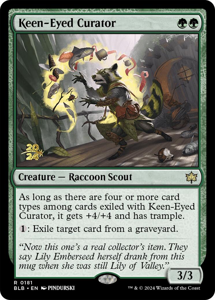 Keen-Eyed Curator [Bloomburrow Prerelease Promos] | Good Games North