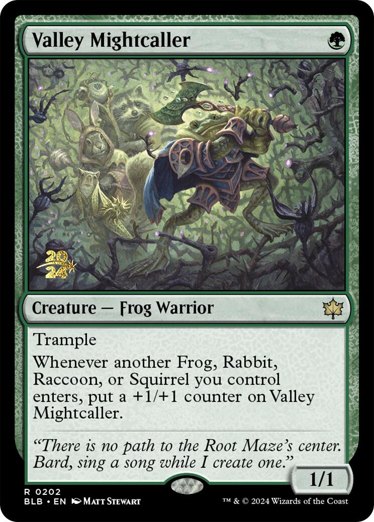 Valley Mightcaller [Bloomburrow Prerelease Promos] | Good Games North
