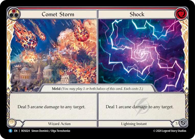 Comet Storm // Shock [ROS024] (Rosetta)  Rainbow Foil | Good Games North