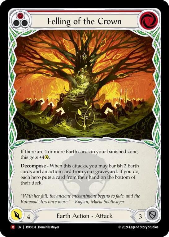 Felling of the Crown [ROS031] (Rosetta)  Rainbow Foil | Good Games North