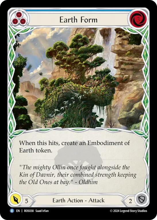 Earth Form (Blue) [ROS038] (Rosetta)  Rainbow Foil | Good Games North