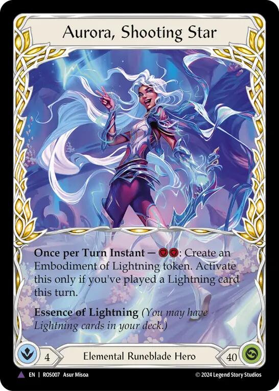 Aurora, Shooting Star (Marvel) [ROS007] (Rosetta)  Cold Foil | Good Games North