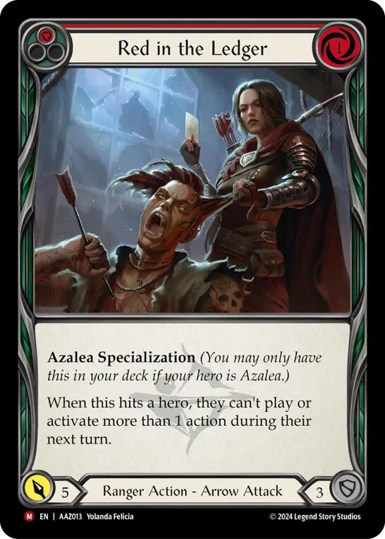 Red in the Ledger [AAZ013] (Armory Deck: Azalea) | Good Games North