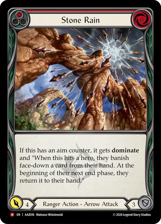 Stone Rain [AAZ016] (Armory Deck: Azalea)  Rainbow Foil | Good Games North
