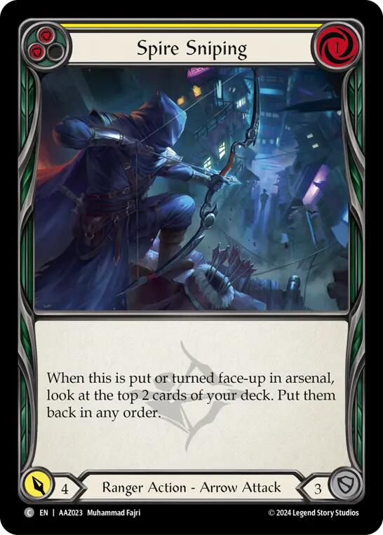 Spire Sniping (Yellow) [AAZ023] (Armory Deck: Azalea) | Good Games North