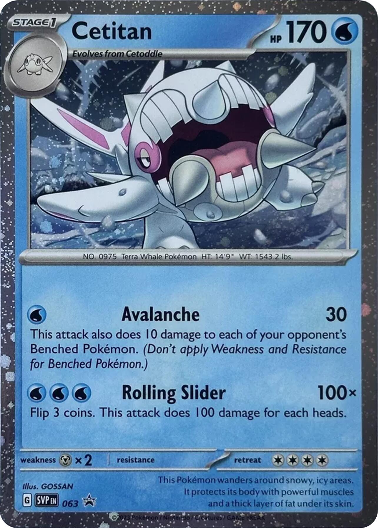 Cetitan (063) (Cosmos Holo) [Scarlet & Violet: Black Star Promos] | Good Games North