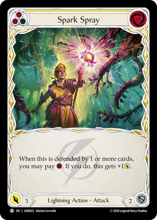 Spark Spray (Yellow) [AUR022] (1st Strike) | Good Games North