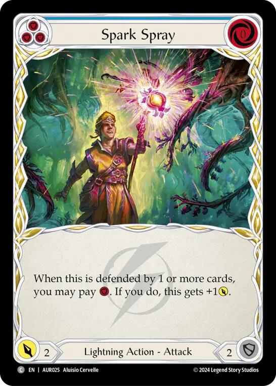 Spark Spray (Blue) [AUR025] (1st Strike) | Good Games North