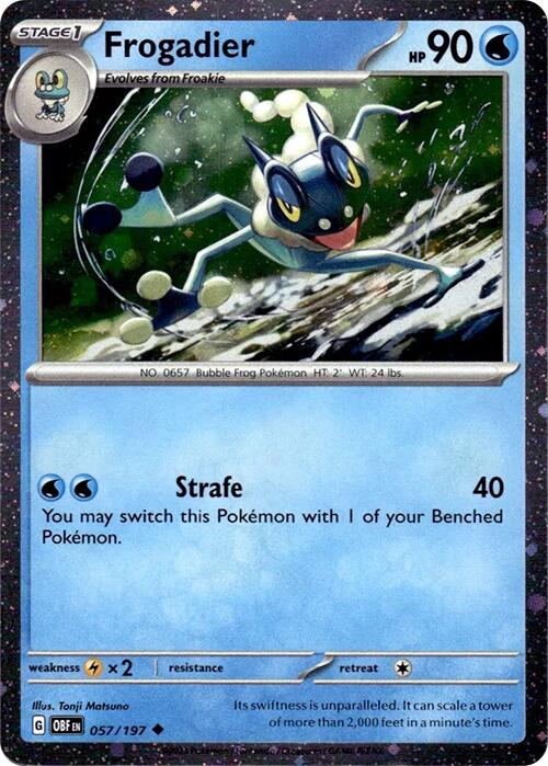 Frogadier (057/197) (Cosmos Holo) [Scarlet & Violet: Obsidian Flames] | Good Games North