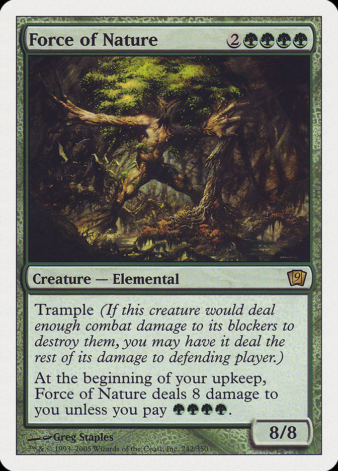 Force of Nature (9th Edition) [Oversize Cards] | Good Games North
