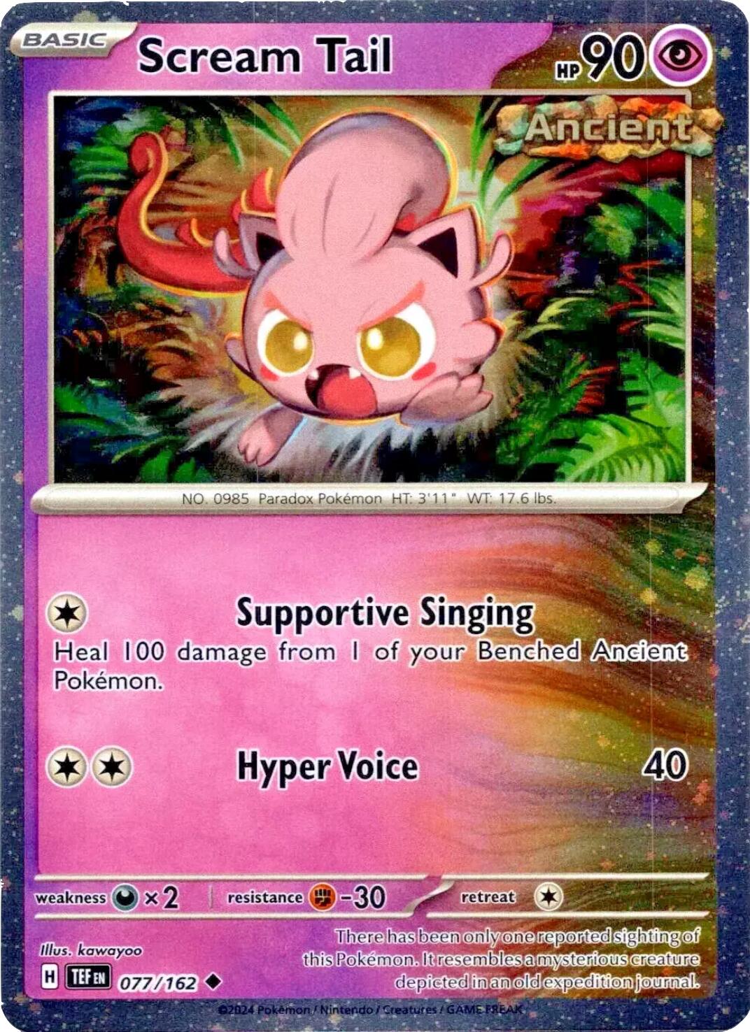 Scream Tail (077/162) (Cosmos Holo) [Miscellaneous Cards] | Good Games North
