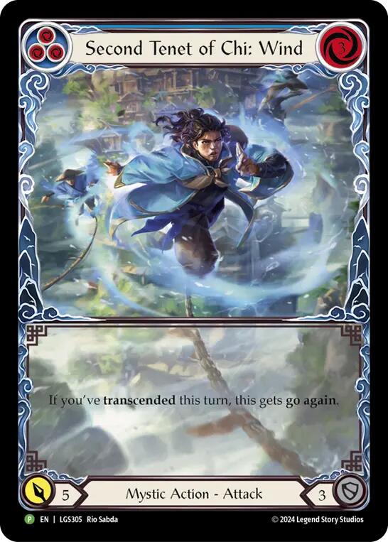 Second Tenet of Chi: Wind [LGS305] (Promo)  Rainbow Foil | Good Games North
