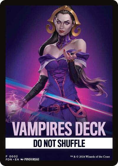 Vampires Deck Theme Card [Foundations Tokens] | Good Games North