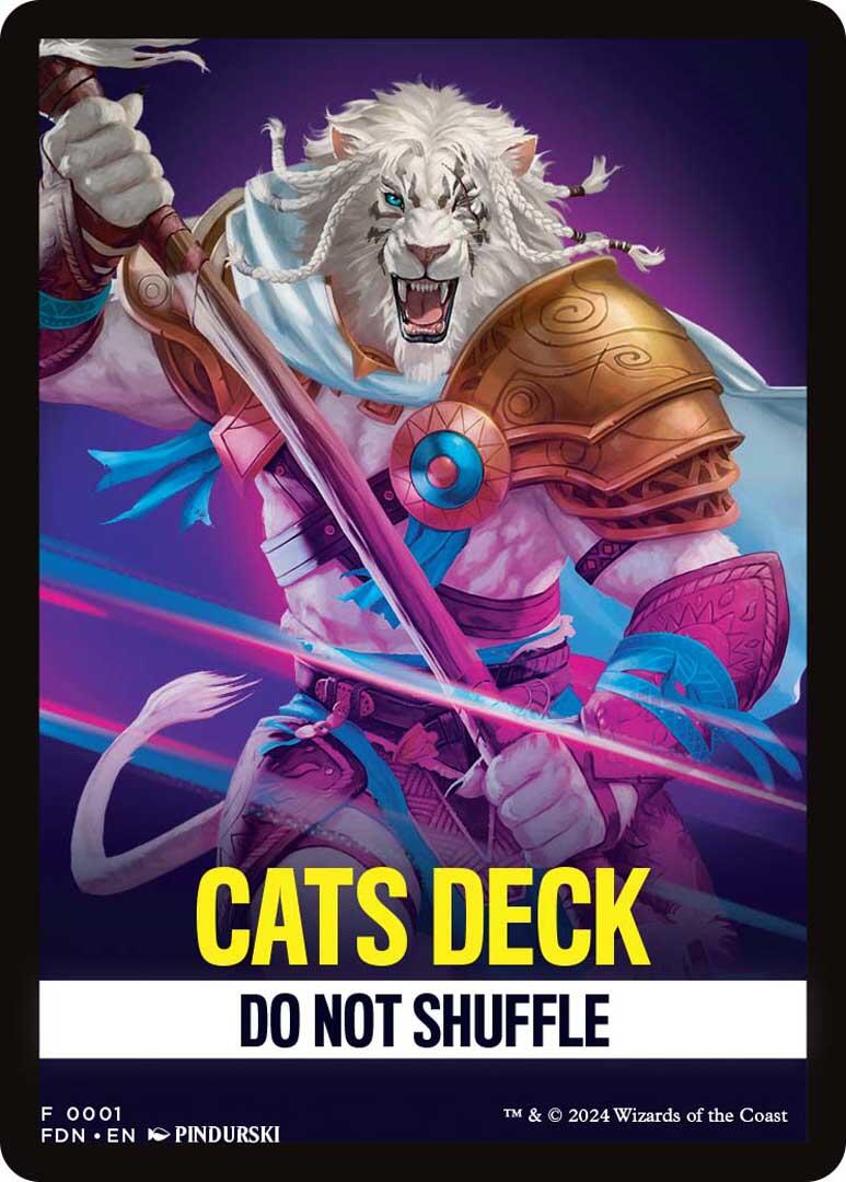 Cats Deck Theme Card [Foundations Tokens] | Good Games North