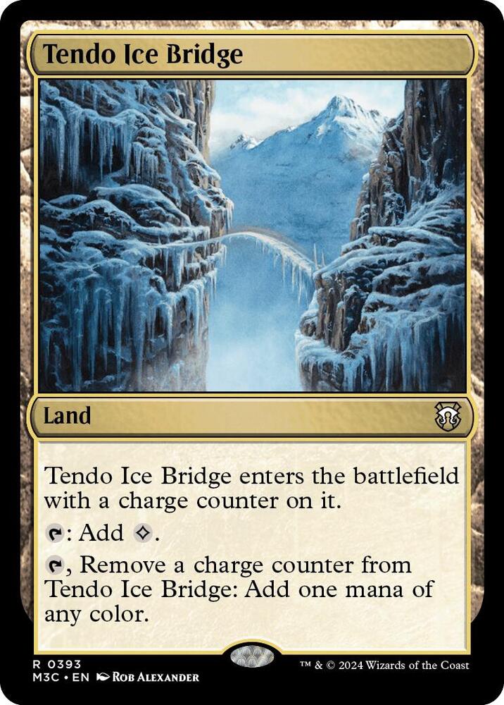 Tendo Ice Bridge 393/411 (Commander: Modern Horizons 3)  - Ripple Foil | Good Games North