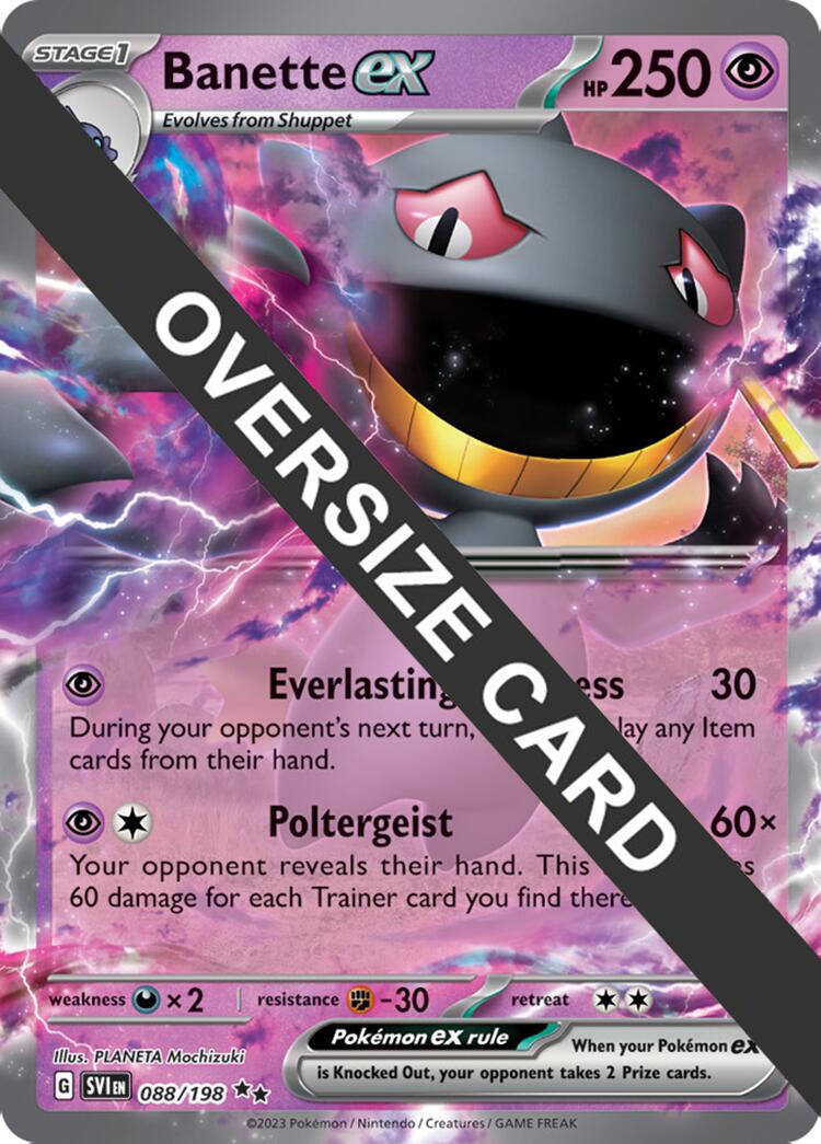 Banette ex (088) (Jumbo Card) [Scarlet & Violet: Black Star Promos] | Good Games North