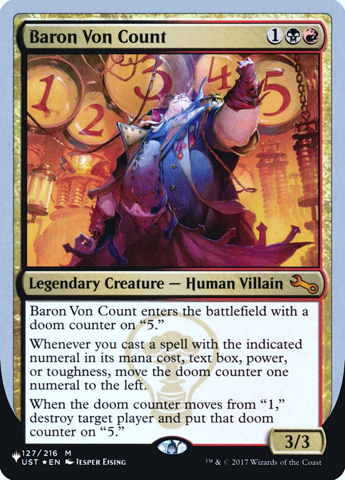Baron Von Count (Unfinity Foil Edition) [The List] | Good Games North