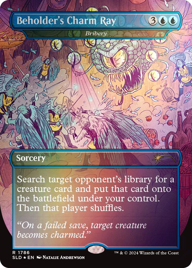 Beholder's Charm Ray - Bribery (Rainbow Foil) [Secret Lair Drop Series] | Good Games North