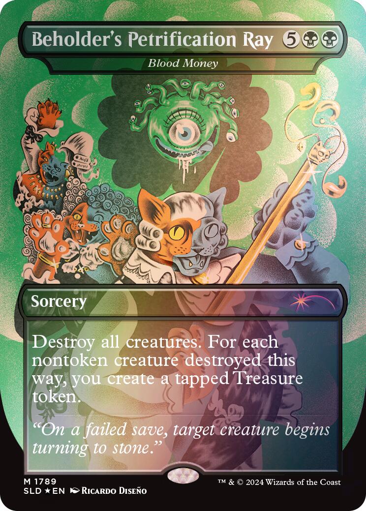 Beholder's Petrification Ray - Blood Money (Rainbow Foil) [Secret Lair Drop Series] | Good Games North