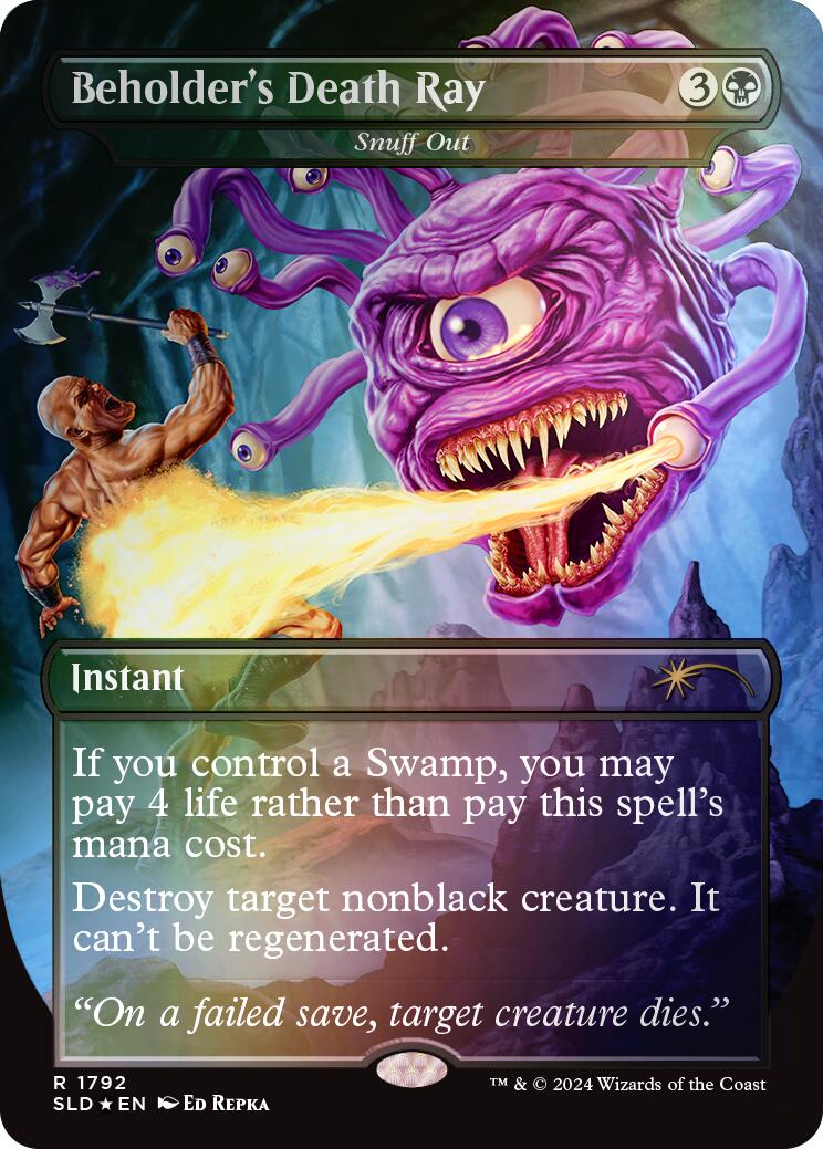 Beholder's Death Ray - Snuff Out (Rainbow Foil) [Secret Lair Drop Series] | Good Games North