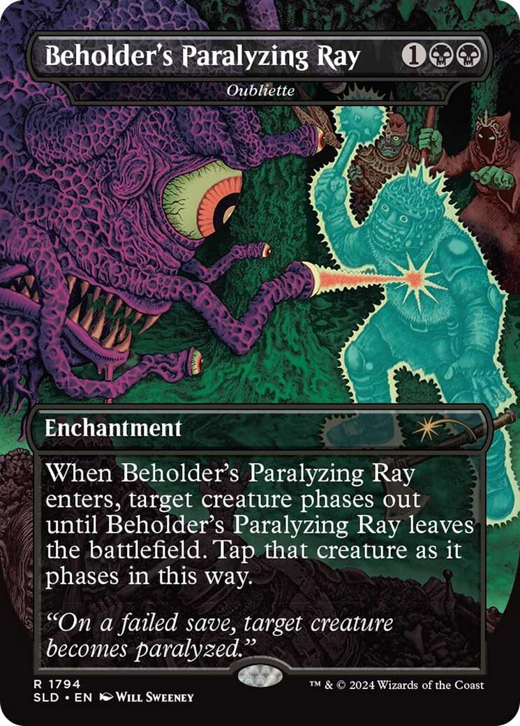 Beholder's Paralyzing Ray - Oubliette [Secret Lair Drop Series] | Good Games North