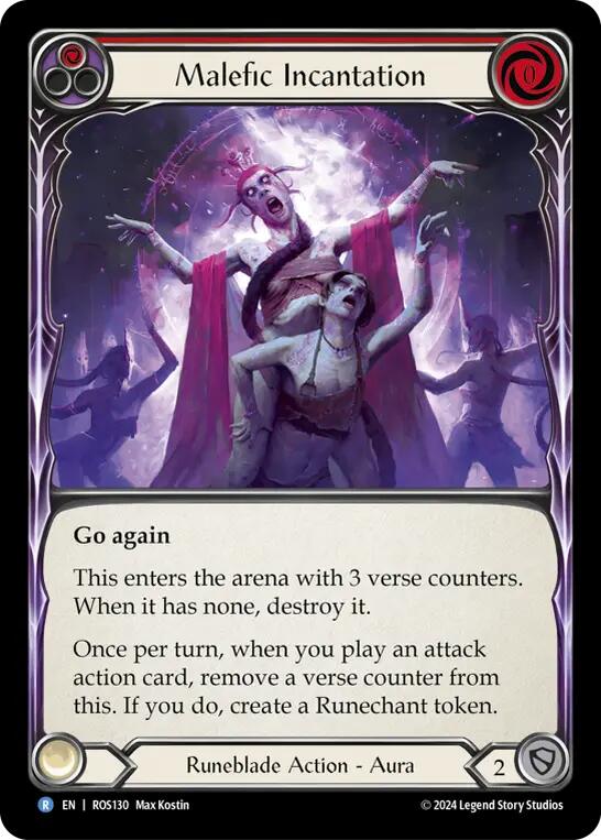 Malefic Incantation (Red) [ROS130] (Rosetta) | Good Games North