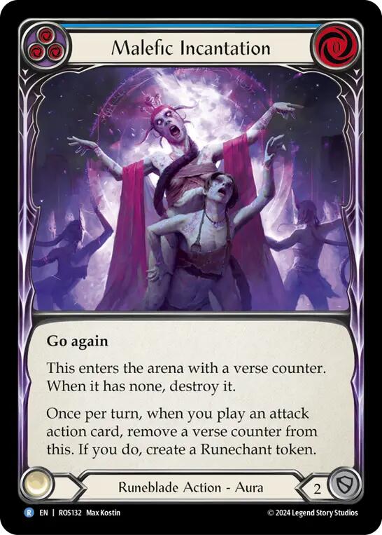 Malefic Incantation (Blue) [ROS132] (Rosetta) | Good Games North
