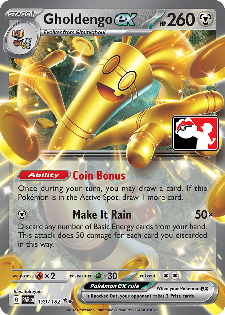 Gholdengo ex (139/182) [Prize Pack Series Five] | Good Games North
