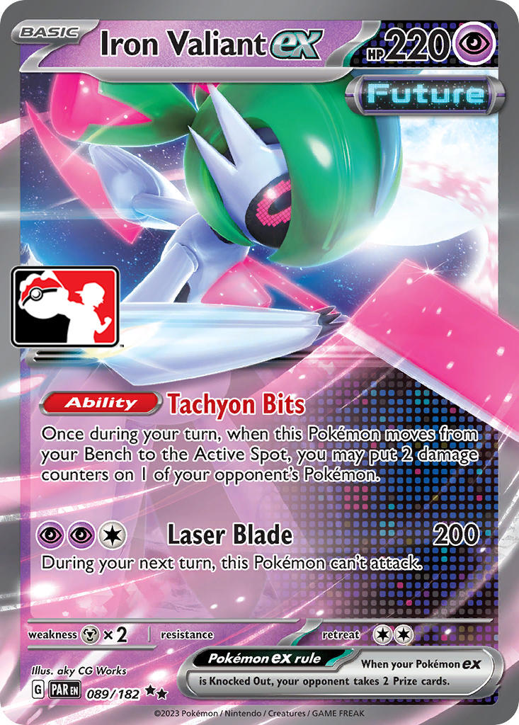 Iron Valiant ex (089/182) [Prize Pack Series Five] | Good Games North