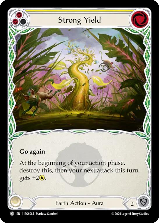 Strong Yield (Yellow) [ROS065] (Rosetta)  Rainbow Foil | Good Games North