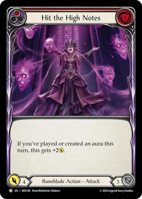 Hit the High Notes (Red) [ROS140] (Rosetta)  Rainbow Foil | Good Games North