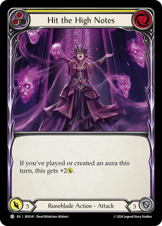 Hit the High Notes (Yellow) [ROS141] (Rosetta)  Rainbow Foil | Good Games North