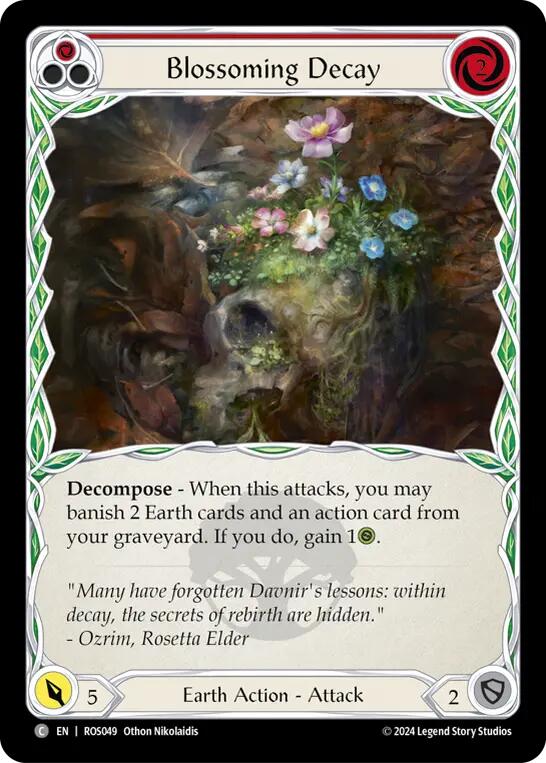 Blossoming Decay (Red) [ROS049] (Rosetta)  Rainbow Foil | Good Games North